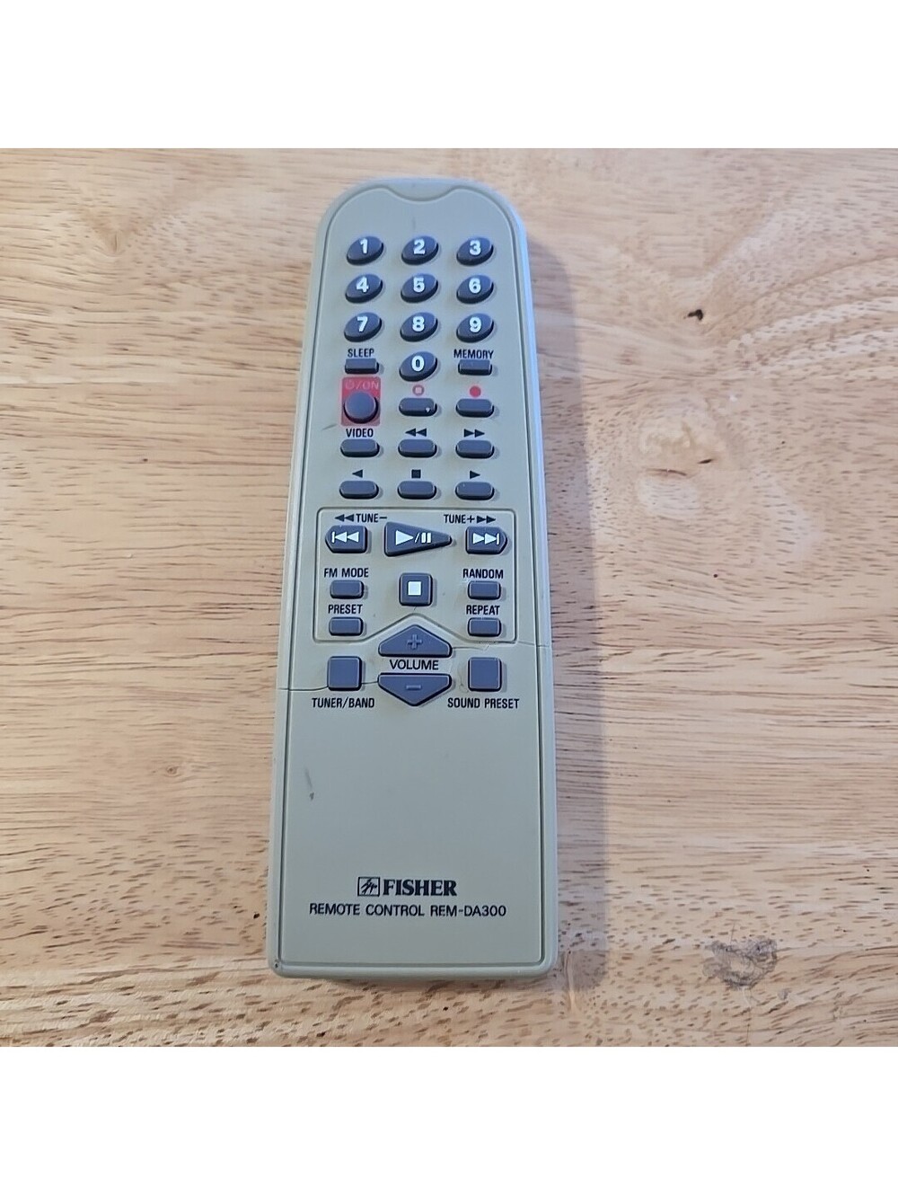 Fisher REM-DA300 Audio Receiver Remote Control. Good Working Condition.